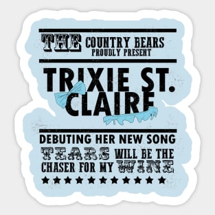 Trixie St. Claire Concert Sticker